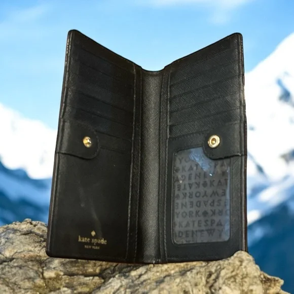 Kate Spade Black and Cream Wallet - Picture 4 of 4